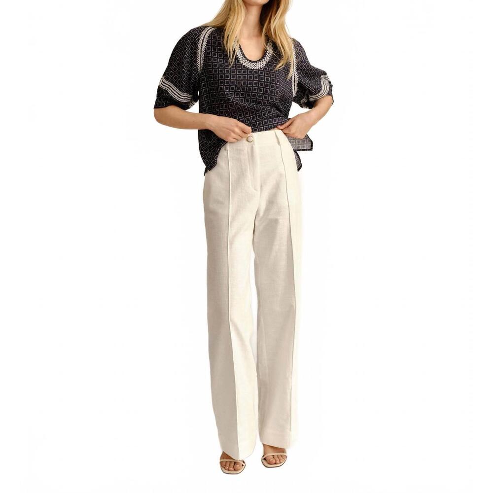 NEW CARTOLINA NANTUCKET beverly pants in soft white